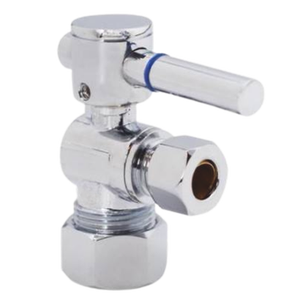 VAB0051 Robinet d'arrêt d'angle 1/4 de tour, poignée à levier 5/8 po DE, 1/4 de tour. - Product Image 1