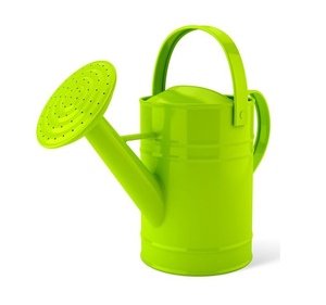 Arrosoir en métal jaune pour le jardinage, finition peinte durable, utilisation en extérieur et en intérieur, 8L - Product Image 4