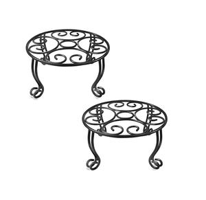 Soporte de hierro para macetas de fabricante OEM con elegantes estantes, adecuado para exhibir macetas, hierbas y plantas decorativas. - Product Image 1