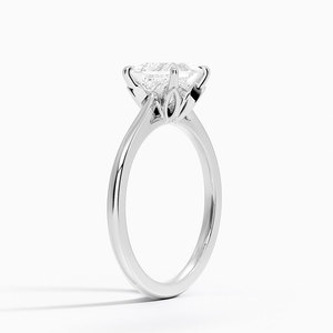 BOJ <b>Ring</b> 082 Princess Cut 925 <b>Silver</b> Floral Prong Stone <b>Solitaire</b> Diamond <b>Ring</b> 2ct D Color VVS1 Moissanite GRA Certified Sale - Product Image 2