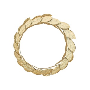 Guirlande moderne en feuilles de laurier dorées en métal, décoration murale élégante pour mariage, fête, toile de fond, ornement de fenêtre pour la maison - Product Image 6