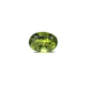 Emerald Cut Peridot Loose Gemstone 7.95 Carat Handcrafted for Fine Jewelry - Product Image 1