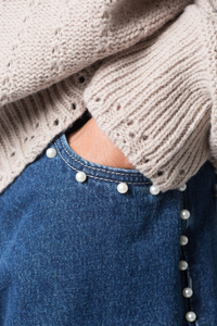 Pantalones Cortos de Mezclilla Casuales para Hombre, Estilo Vintage, Holgados, de Verano, Color Negro, a la Moda, Venta al Por Mayor - Product Image 3