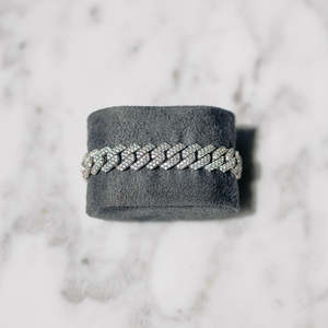 VVS1 Moissanite Cuban Link <b>Bracelet</b> Iced Out 925 Sterling Silver Hip Hop <b>Bracelet</b> for Men - Product Image 3