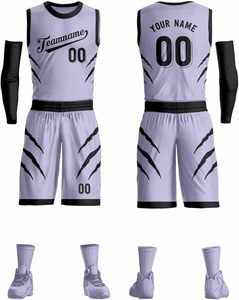 Maillot de basket-ball réversible personnalisé de haute qualité, respirant, à séchage rapide, avec nom et logo personnalisés, pour hommes adultes - Product Image 5