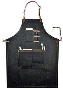 Veste de chef unisexe en coton à manches longues ou courtes, double boutonnage, uniforme de cuisine de restaurant, ensemble veste et toque de chef, coupe-vent et imperméable - Product Image 3