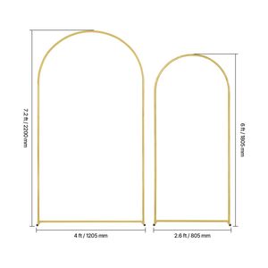 Arco Nuziale Facile da Montare 7.2FT 6FT Set da 2 con Connessione a Cassa e Design a Barra Trasversale Autoportante G - Product Image 6