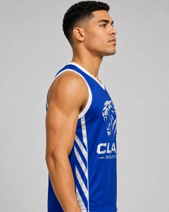 Maillot de basketball personnalisé avec panneau arrière, sublimation originale, pas cher, tenue de basketball tendance, ensembles personnalisés avec nom d'équipe - Product Image 2