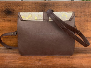 กระเป๋าสะพายคาดลำตัวหนังวัวสีเมทัลลิกสำหรับผู้หญิงกระเป๋าสะพายไหล่ดีไซน์หนังแท้แฟชั่นใหม่สำหรับ2024 - Product Image 4