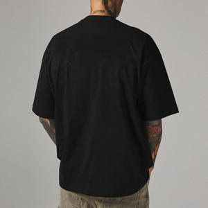 Camisetas personalizadas de alta calidad para hombre, cuello redondo, 100% algodón, tejido transpirable, corte regular, camiseta blanca, camisetas gruesas para hombre - Product Image 3