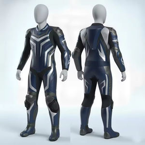 Traje de Motocicleta de Cuero de Dos Piezas, Diseño Económico, con Protecciones, Hecho en Pakistán - Product Image 4