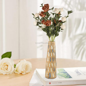 Venta al por mayor de lujo personalizable de estilo moderno florero de madera de la India para la decoración de la boda - Product Image 3