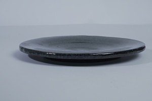 Assiette Moderne en Feutre à Glaçure Réactive Noire 26cm pour Restaurant, Hôtel, Café – Vaisselle de Service pour Plat Principal, Steak - Product Image 3