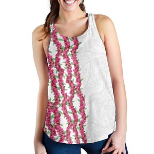 Custom Brand Women's Floral Pattern <b>Tank</b> <b>Top</b> Scoop Neck Breathable <b>Knitted</b> Polyester Casual Style Digital Printing - Product Image 3