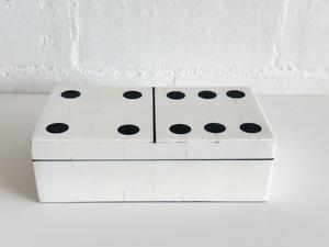 Juego de Dominó Artístico de Resina, Puntos Blancos y Negros Artísticos, Forma Irregular, Regalo Artesanal, Decoración para el Hogar, Juegos de Regalo Artesanales - Product Image 3