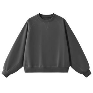 Sweat-shirt à col rond délavé à l'acide pour hommes et femmes, style vintage streetwear, impression de logo personnalisée, fabricant - Product Image 1