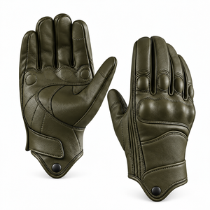 Gants de moto unisexes en cuir respirants pour l'été, équipement de motard tout-terrain, vente en gros - Product Image 1