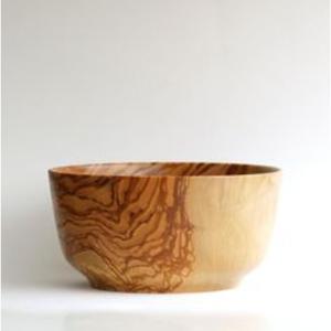 Tazón de servir de madera rústica resistente para uso profesional en restaurantes, ideal para servir comidas en grandes cantidades. - Product Image 1