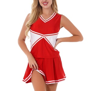 Uniformes de pom-pom girls en gros pour équipes scolaires avec options de personnalisation (impression, broderie, tailles) - Product Image 1