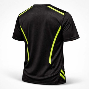 Camiseta Deportiva para Hombre, de Secado Rápido, Transpirable, con Detalles en Neón, para Entrenamiento en Gimnasio - Product Image 2