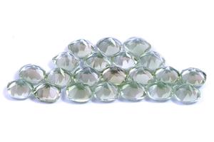 Lote al por mayor de piedras preciosas sueltas de amatista verde natural de 25x25 mm, talla cojín cuadrada facetada y calibrada para fabricación de joyas. - Product Image 3