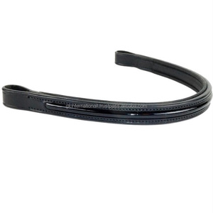Banda de cuero suave acolchada de alta calidad, banda de charol con incrustaciones, hecha a medida, para cejas, negro y marrón, canal vacío, venta al por mayor - Product Image 3