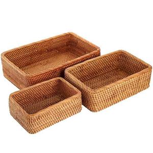 Bandeja de servir de ratán tejida a mano, bandeja de almacenamiento ecológica para el hogar hecha en India, duradera y hermosa, venta al por mayor. - Product Image 2