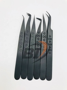 แหนบต่อขนตาพลาสม่ารูปหัวใจแบบมืออาชีพสีดำแบบยั่งยืนปรับแต่งได้ - Product Image 5