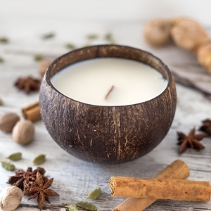 Table accent decor coconut <b>candle</b> factory direct supply sustainable coco shell bowl <b>candles</b> - Product Image 6