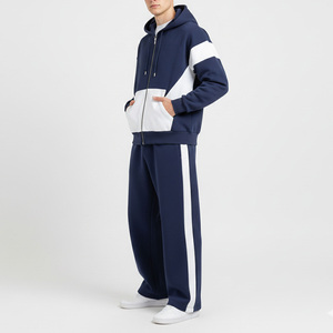 OEM Heavyweight Cotton Tracksuit Cotton Fleece Oversized Streetwear Tracksuit Factory Service - Product Image 2