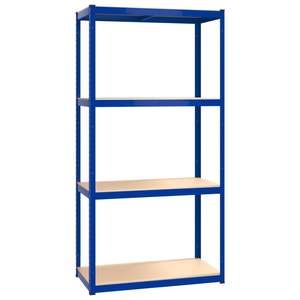 4 pz acciaio blu e sistema di stoccaggio a 4 strati di scaffali per Garage in legno ingegnerizzato - Product Image 4