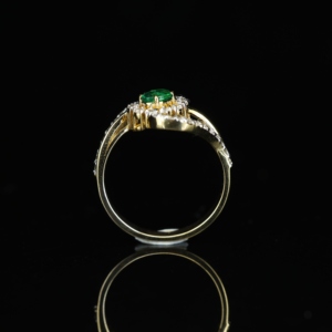 Natural <b>Emerald</b> Classic <b>Ring</b> in 925 Sterling <b>Silver</b> Green Gemstone Jewelry May Birthstone Engagement Gift for Her - Product Image 5