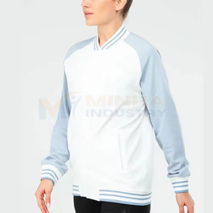 Veste Letterman tendance pour femme, manches longues, 100% laine, en promotion - Product Image 5