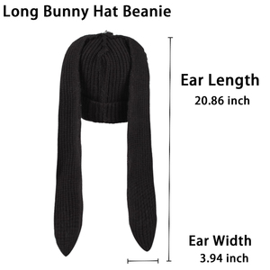 Unisex Wool Blend Ponytail beanie <b>cap</b> Knit Crochet Warm Breathable Waterproof Autumn <b>Winter</b> Casual Headwear - Product Image 4