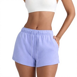 Wholesale Women Breathable Cotton Fleece Sweat <b>Shorts</b> Custom Logo French Terry <b>Lounge</b> <b>Shorts</b> Drawstring Closure OEM <b>Shorts</b> - Product Image 1