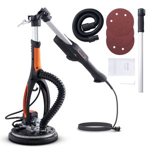 Ponceuse à cloisons sèches 800W avec moteur sans balais, vitesse variable 1000-2300 tr/min, pliable pour plafonds et murs - Product Image 6