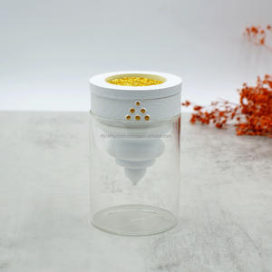 Diseño árabe Mabkhar acabado polaco forma redonda marrón acrílico madera quemador de incienso incensario para el hogar Eid Ramadán - Product Image 6