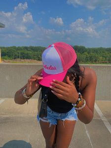 Wholesale Custom <b>Flat</b> Brim Trucker Hats Embroidered Mesh Baseball <b>Caps</b> Contrast Color Outdoor Golf <b>Caps</b> for <b>Men</b> - Product Image 6