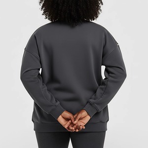 Sweat à capuche en molleton uni lavé personnalisé avec fermeture éclair, coupe oversize, design unisexe pour l'automne, taille 6XL - Product Image 3