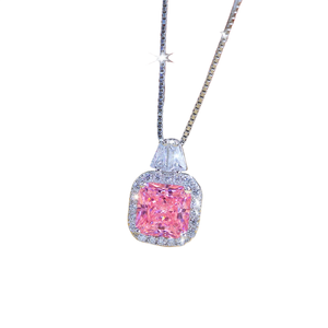 Collier pendentif en argent sterling fait main de qualité supérieure avec diamant moissanite pour femme, idéal pour les bijoux de mariée et l'usage quotidien - Product Image 6