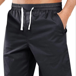 Shorts d'été respirants pour hommes en coton doux avec taille élastique et cordon de serrage – Confortables pour le sport, la gym et la course à pied - Product Image 1