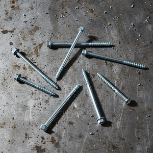 Vis à bois à tête hexagonale en acier au carbone zingué, filetage partiel, classe 4.8 6.8, M6-M12, métrique/pouce, DIN/ANSI, PDC - Product Image 1