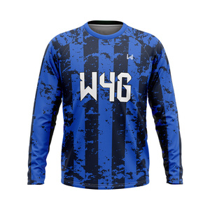 Camiseta de Yoga Personalizada para Hombre, Sin Costuras, Manga Larga, Elástica, Ligera, de Secado Rápido, Compresión Alta, para Gimnasio - Product Image 1