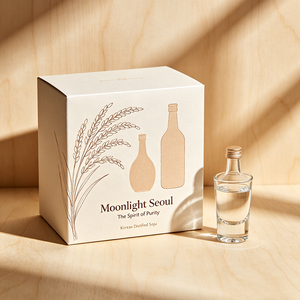 Elegante Scatola Pieghevole su Misura con Stampa UV per Conservazione di Soju Distillato, Confezione <span class=keywords><strong>Regalo</strong></span> di Lusso per Alcolici - Product Image 3