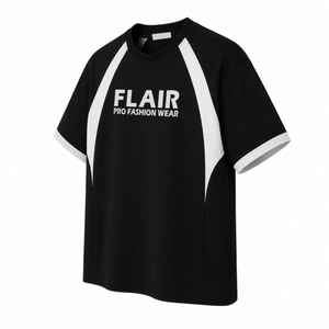 T-shirt à col rond surdimensionné pour homme |   T-shirt de sport décontracté haut de gamme |   Tissu en coton 100% éponge, écologique, anti-rétrécissement et respirant - Product Image 5