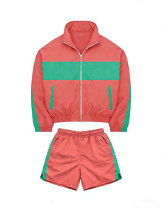 Ensemble de survêtement coupe-vent personnalisé pour homme : veste zippée respirante à séchage rapide et pantalon de jogging - Product Image 4