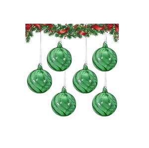Christmas Ball Ornaments, 4pc <b>Set</b> Red Shatterproof Christmas Decorations Tree Balls for <b>Xmas</b> Trees Wedding Party Holiday - Product Image 3