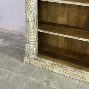 Meilleure collection d'étagères ouvertes en bois sculpté faites à la main, style antique himalayen - Product Image 3