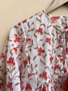 Haut d'été en coton imprimé à la main pour femme, collection 2026, prix usine - Product Image 5