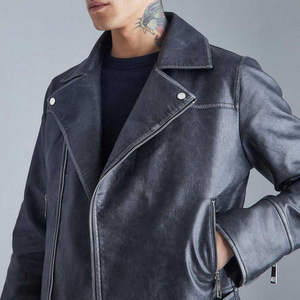 Chaqueta de Cuero Casual para Hombre - Estilo Urbano, Impermeable y Transpirable, Corte Relajado, Opción de Logotipo Frontal, Lista para el Invierno - Product Image 5